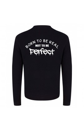 Dames - Born to be real sweater zwart